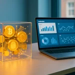 Professional graphic representing the cost and investment analysis of AI implementation for UK finance and IT leaders.