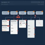 Sales pipeline with five warning signs representing poor Pipedrive data quality including duplicate contacts and missing fields