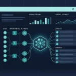 Illustration of AI CRM data matching transforming RevOps workflows, showing automated data quality checks replacing manual rules