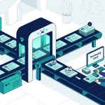 Automated scanning of CRM contact records routed to a human review desk, illustrating CRM data deduplication best practices